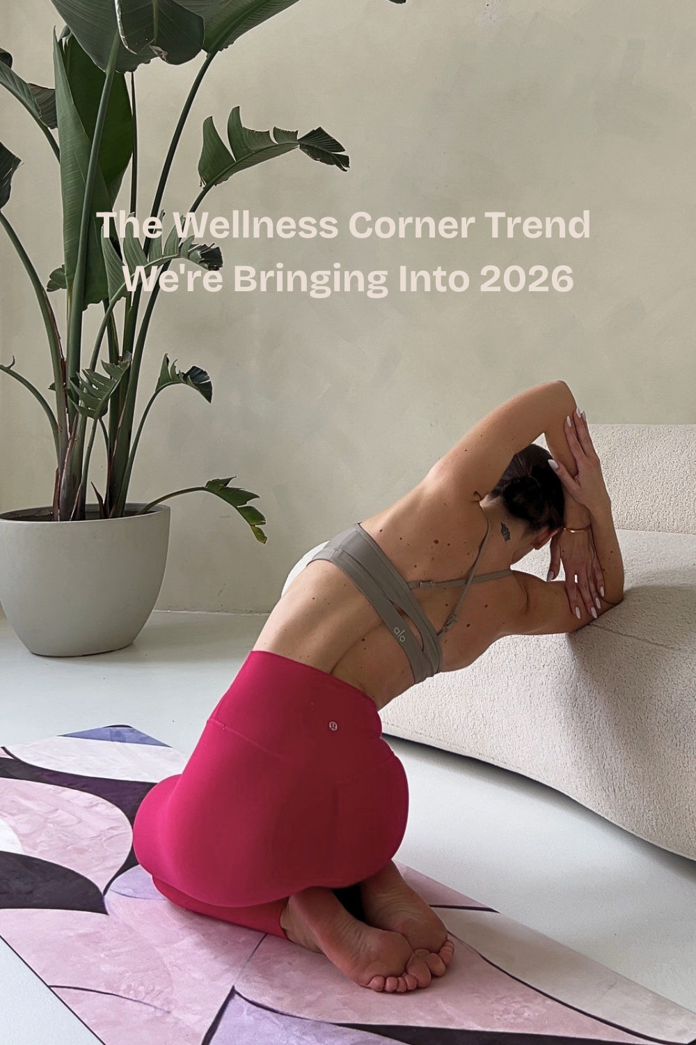 wellness corner at home, yoga mat canada, designer yoga mat, yoga mat for at home workouts, beautiful yoga mat canada, stylish yoga mat, designer yoga mat