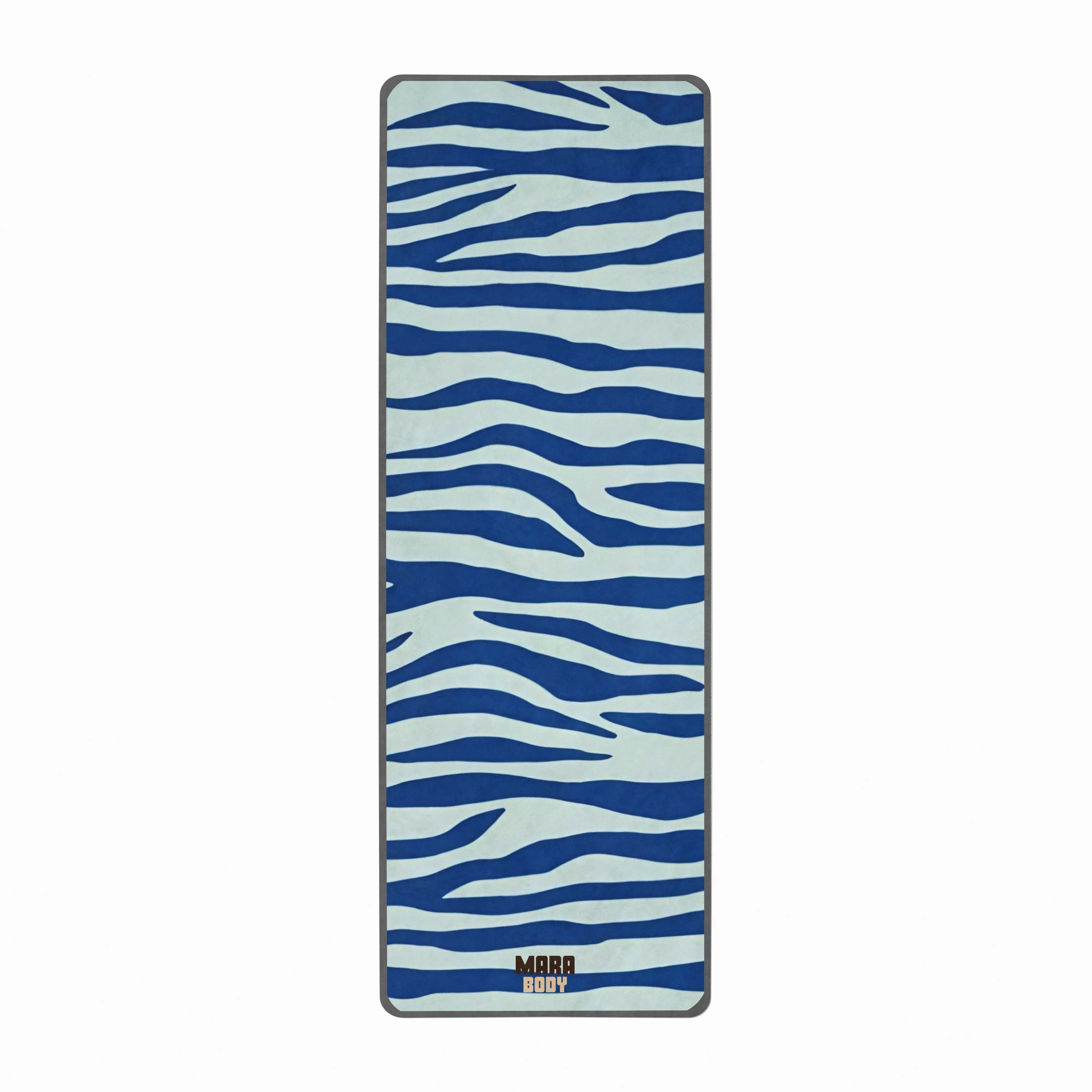 BLUE TIGER - Yoga Towel. Tiger Pattern Print Towel for Yoga, Hot
