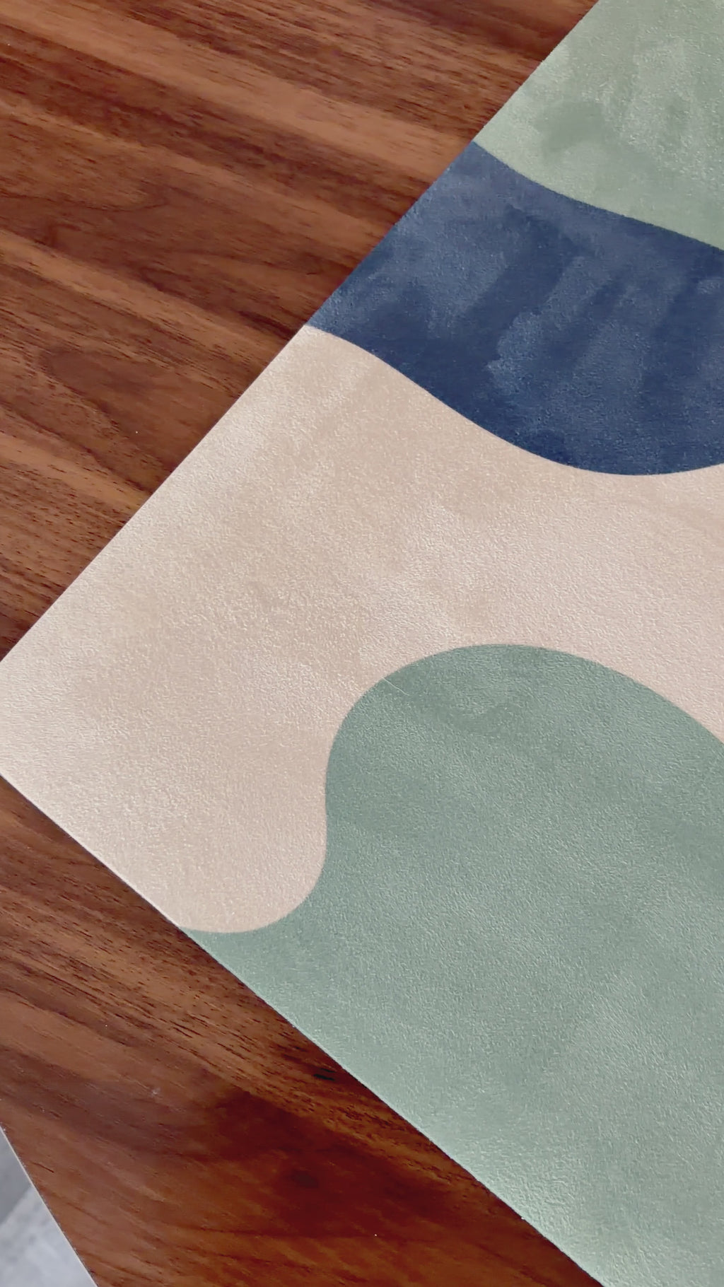 CAMO - Abstract Camouflage Print Yoga Mat. Machine Washable Vegan Suede Yoga Mat.