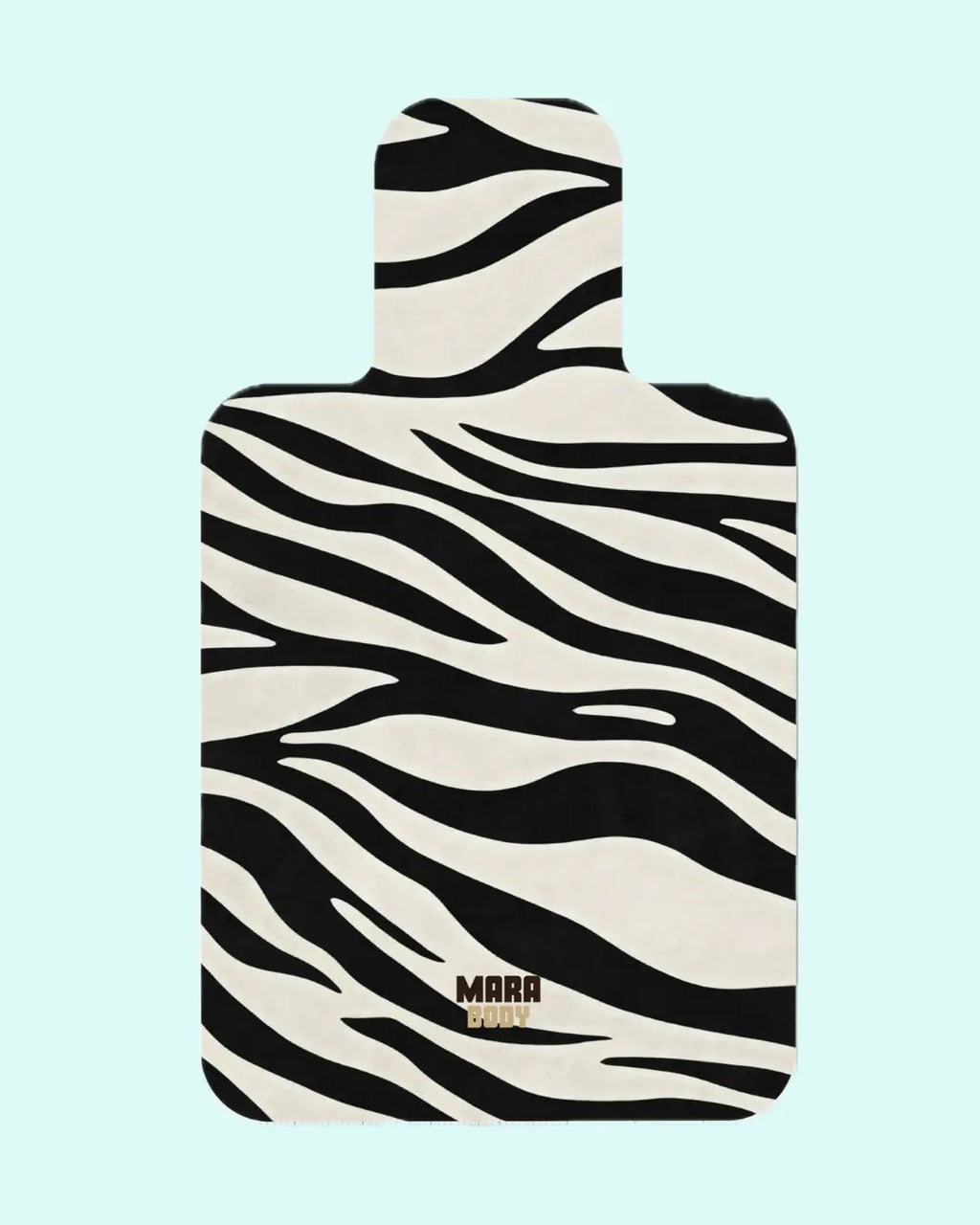 thin 1mm black and white zebra pattern print microfiber pilates reformer mat